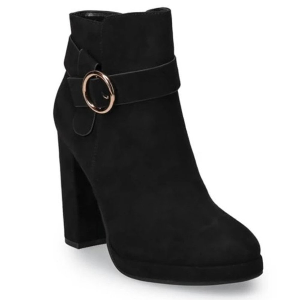 LC Lauren Conrad Avant High Heel Ankle Boots 8WIDE